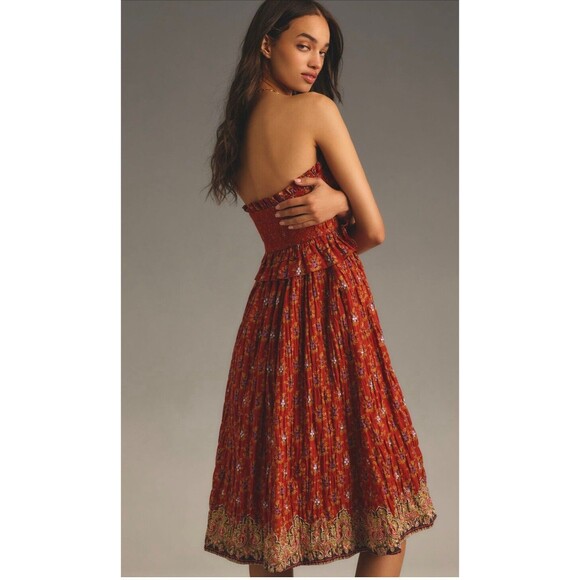knee length dresses for ladies Tracy Smocked Midi Cami Dress with Pockets main image 0